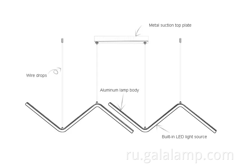 Элегантная северная маленькая люстра для современных ресторанных помещений